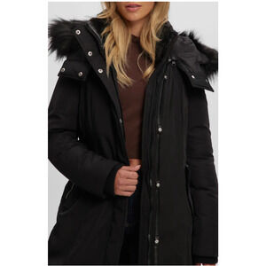 NWT $305 NOIZE Women's Kristel Faux Fur Hooded Parker Snow Coat Jacket-Size Med